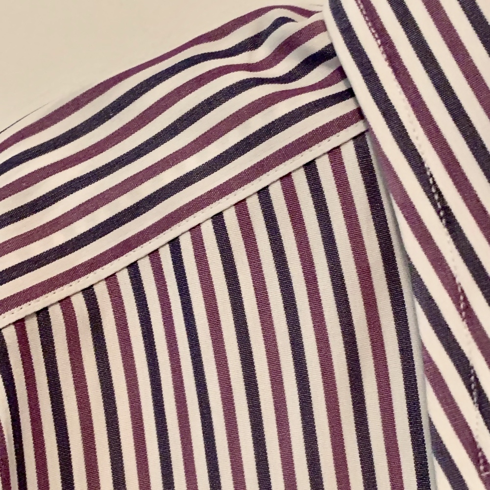 Thomas Pink Pinstripe Purple, Gray & White Shirt
